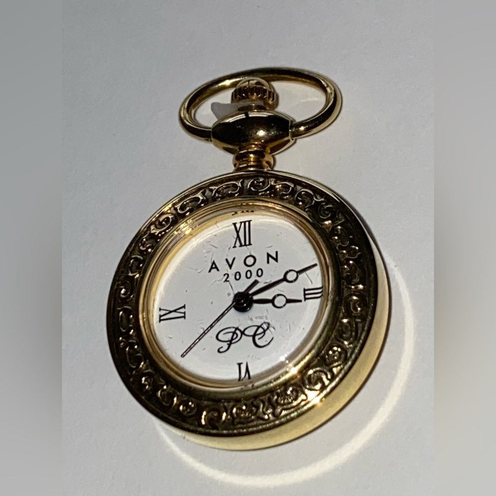 Avon Pocket Watch Necklace Pendant